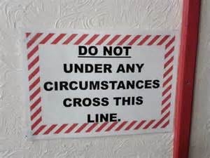 Do not cross